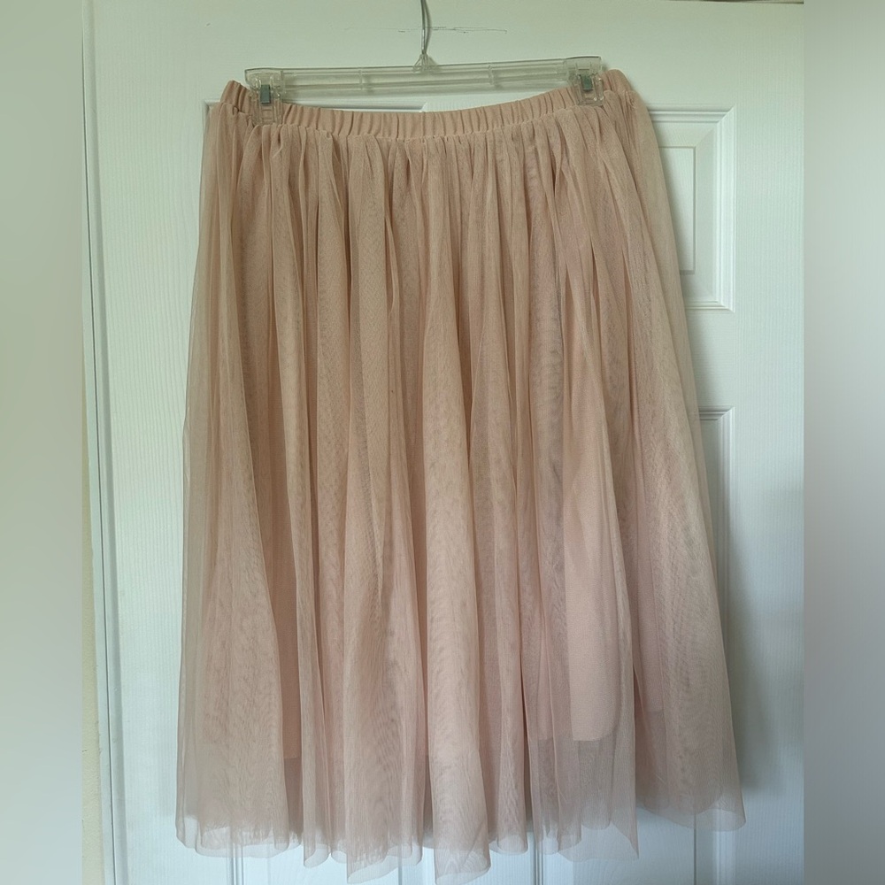Mossimo tulle skirt in blush pink L/XL